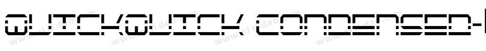 QuickQuick Condensed字体转换